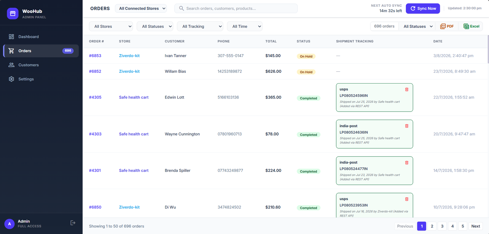 WooHub - Secure Multi-Store WooCommerce Dashboard - Image 3